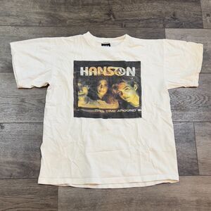 RARE! Vintage Y2K U2 Pop Mart x Hanson Time Around Single Stitch Shirt - Large